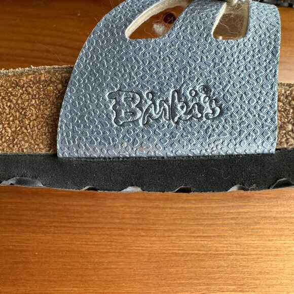 EUC Birkenstock Birki's Silver Metallic Crystal Buckle Granada Sandals - 7/EU 38 - Picture 9 of 12